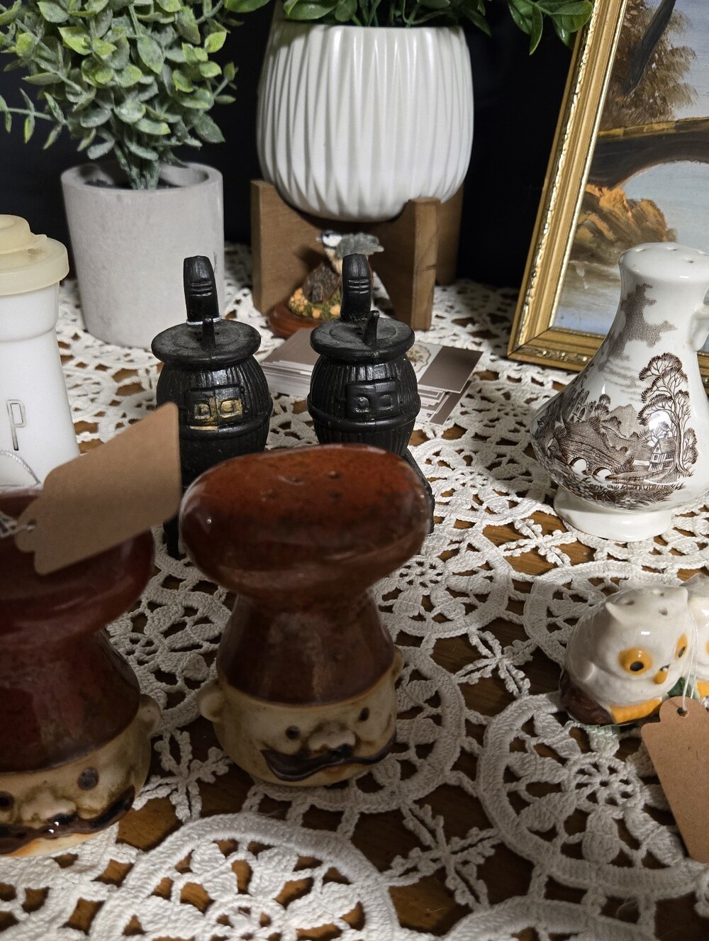 Lot of 5 Retro Salt & Pepper Shaker Sets – Owls, Mushrooms & More
